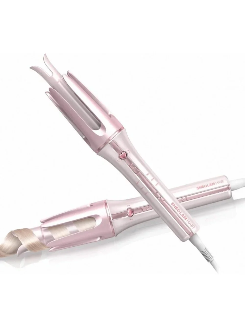 Automatic Pink Curling Iron for Women - 1 Inch, Perfect Gift for Gorgeous Curls